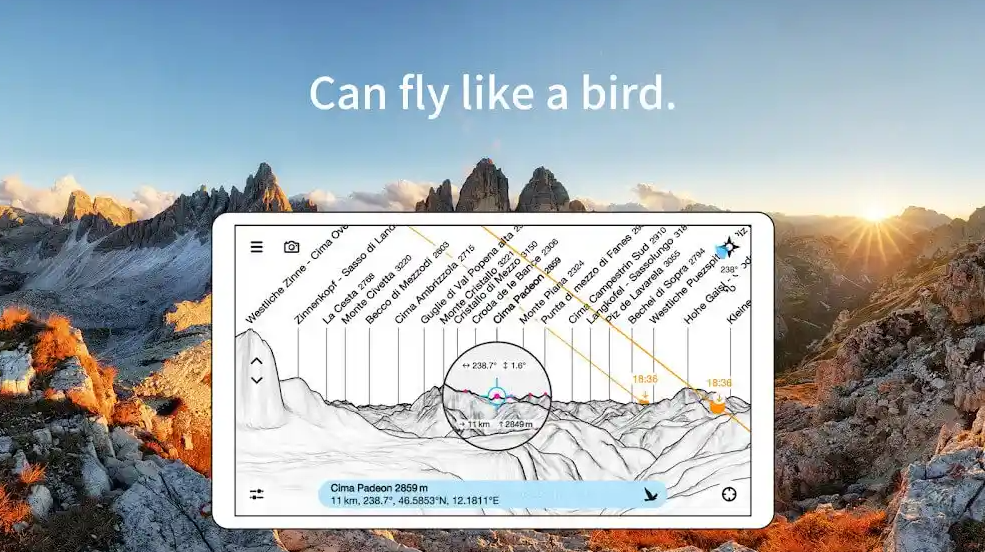 تحميل peakfinder مهكر للاندرويد peakfinder.4.7.7.APK.2026 آخر إصدار 1